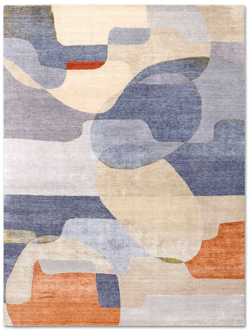 Original Hand-Knotted Silk / Wool Rug