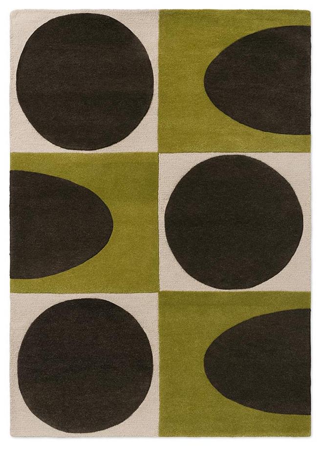 Geometric Walnut / Lichen Rug