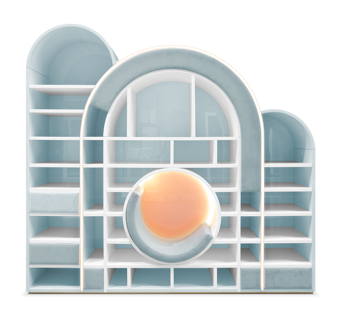 Bubble Gum Blue Bookcase