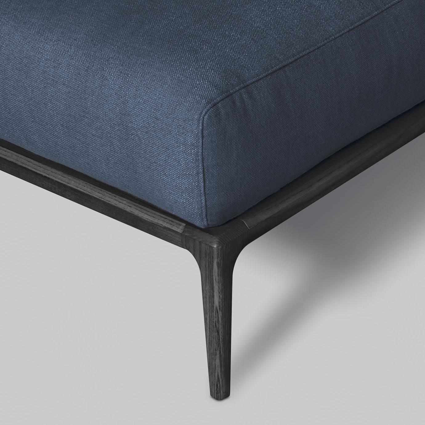 Bellagio Angular Blue Handcrafted Sofa