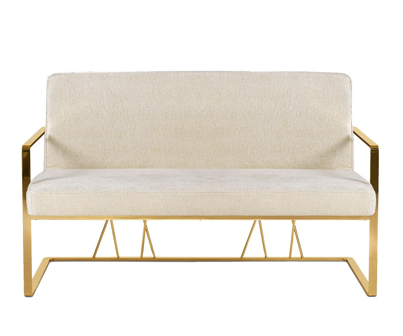 Orione Ivory 2-Seater Italian Sofa