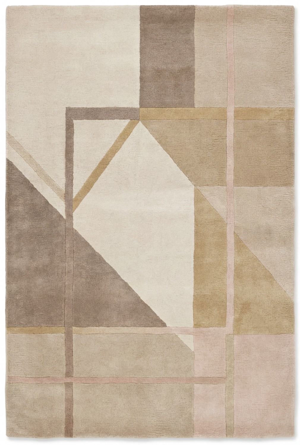 Stone Geometry Handwoven Rug