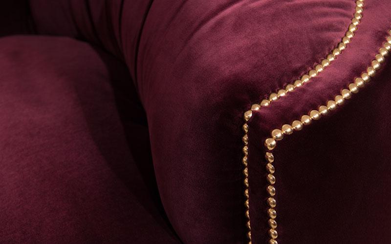 Premium Comfort Red Curved Deluxe Sofa