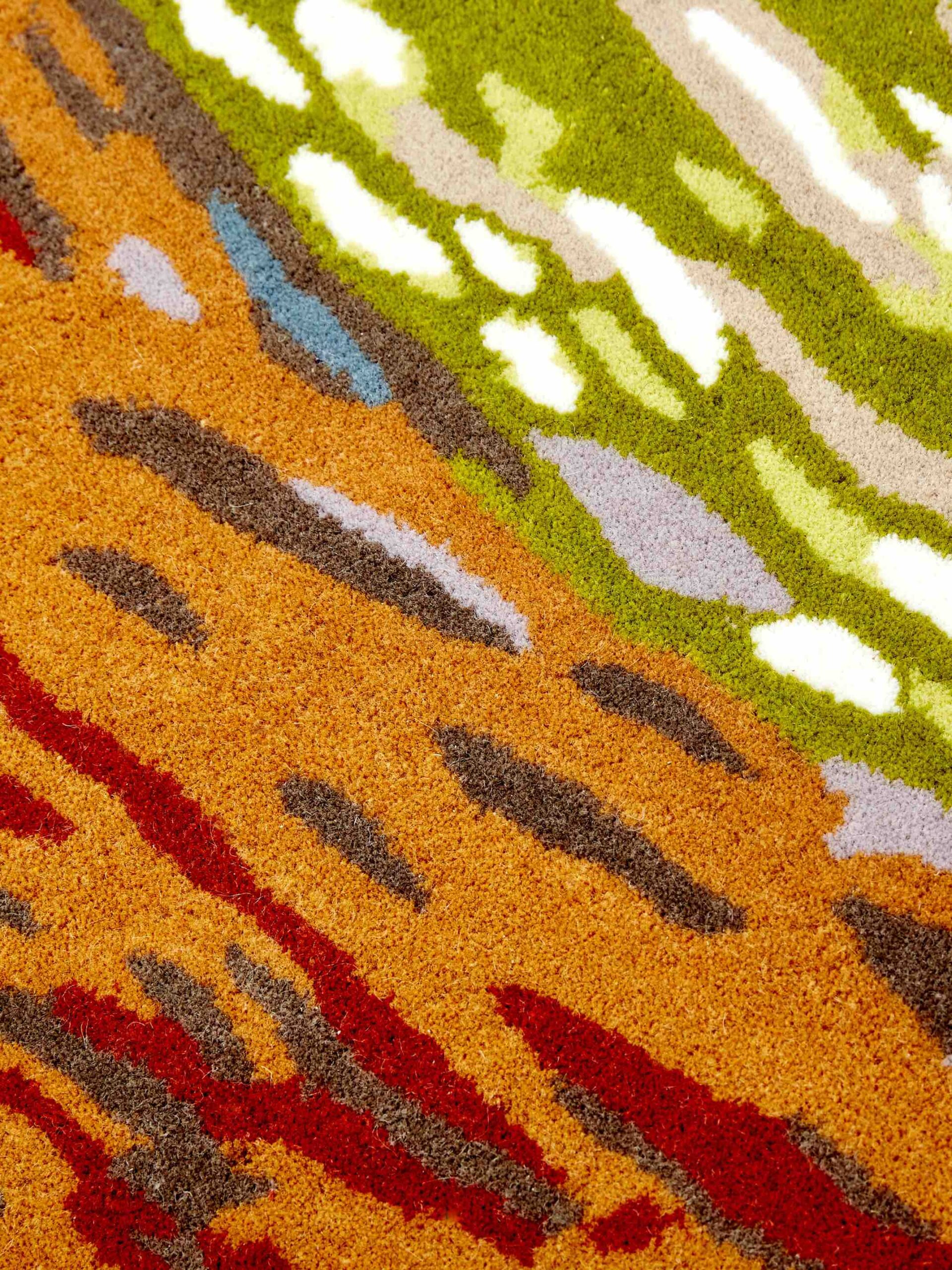 Spin Circle Designer Wool Rug