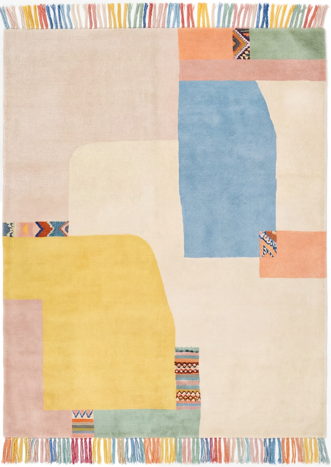 Playful Blocks Handwoven Rug