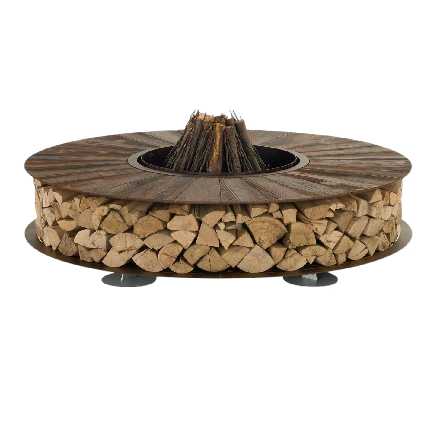 Texture Corten Outdoor Fire Pit