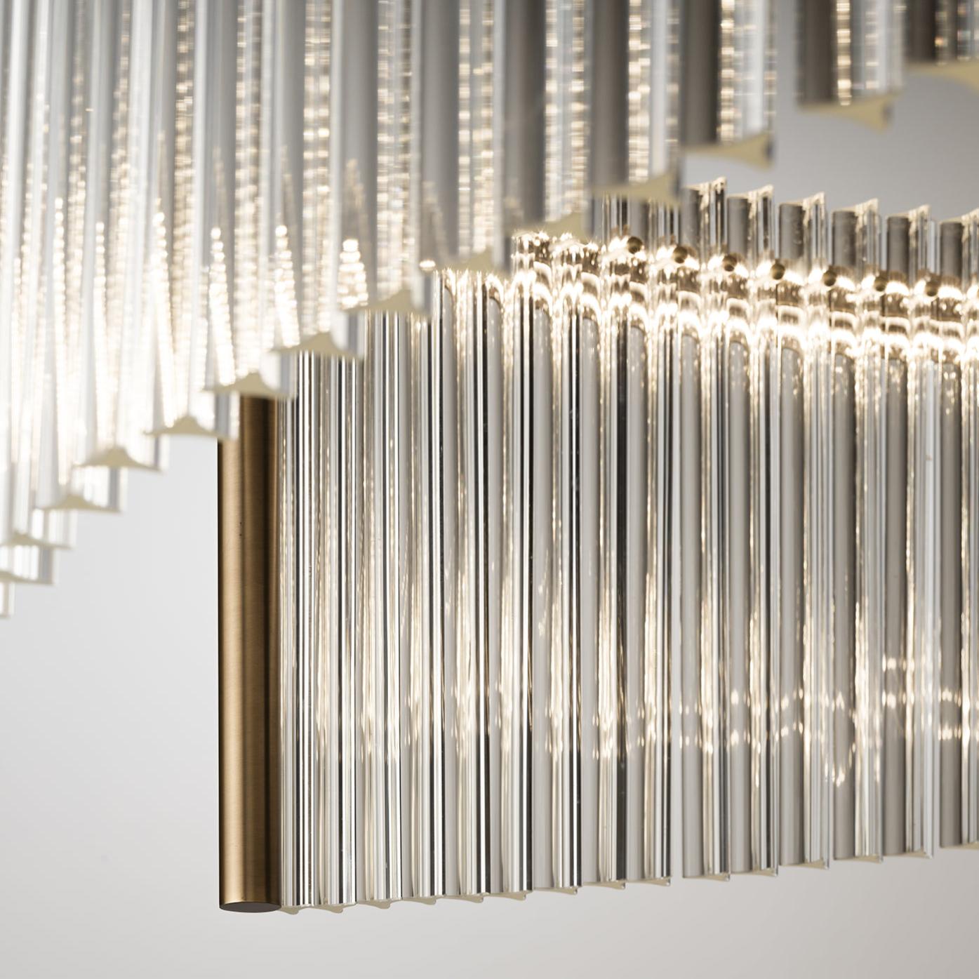 Murano Glass Dual LED Chandelier