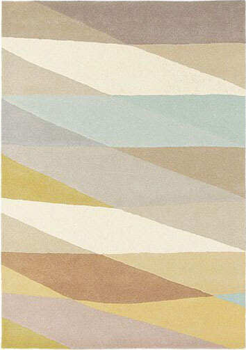 Geometric Pure Wool Rug Estella Cameleon 88201