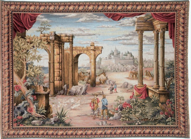 Antique View French Tapestry
