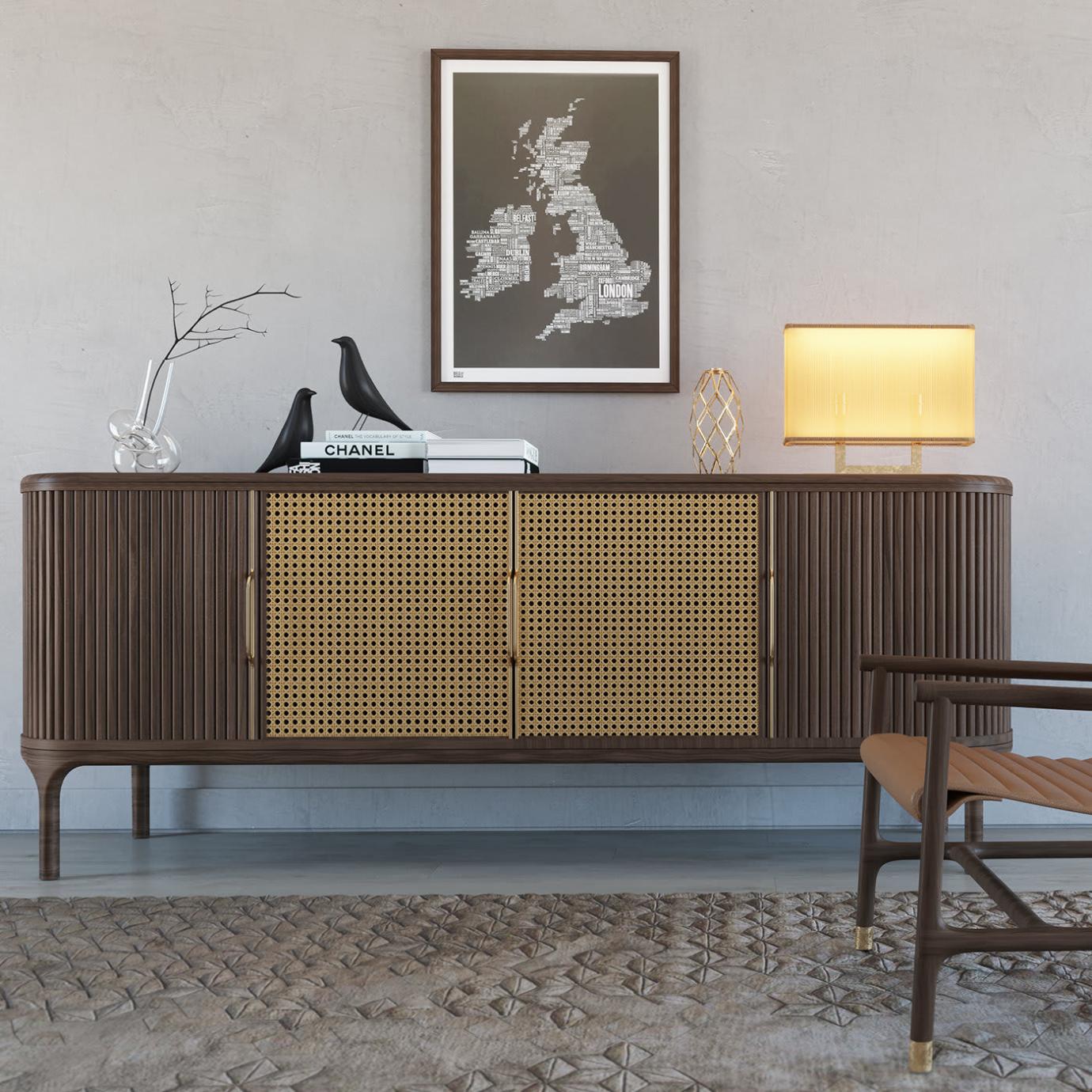 Joyce Walnut Artisan Sideboard