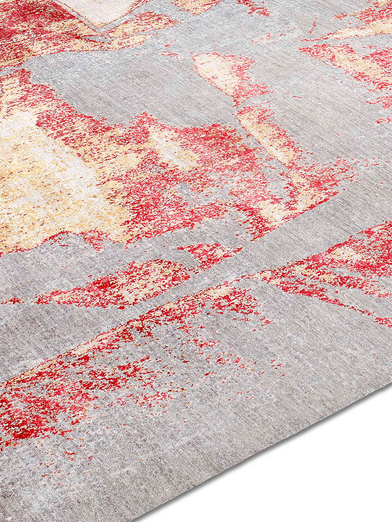 Gold Coral Handwoven Luxury Rug | Size: 183 x 274 cm