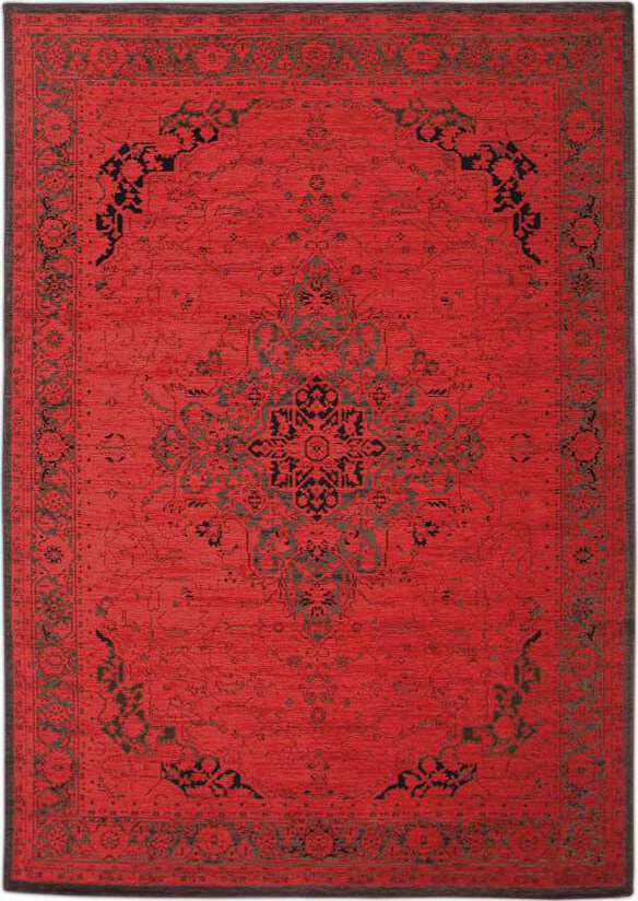 Heriz Antique Scarlet Rug by Louis de Poortere ☞ Size: 140 x 200 cm