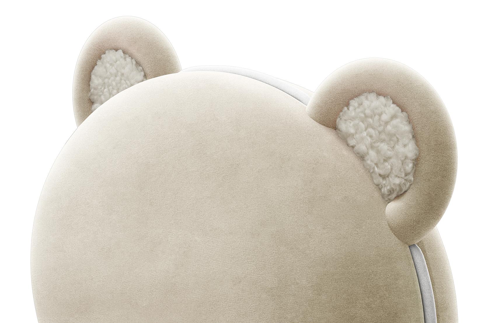 Fluffy Bear Cream Cozy Chair
