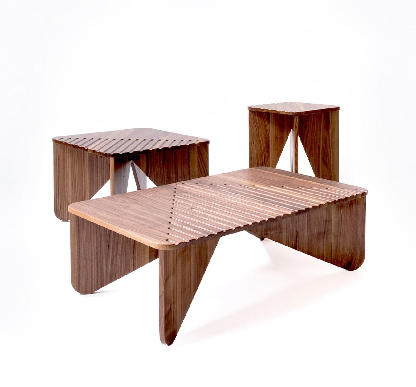 Compact Low Wooden Table
