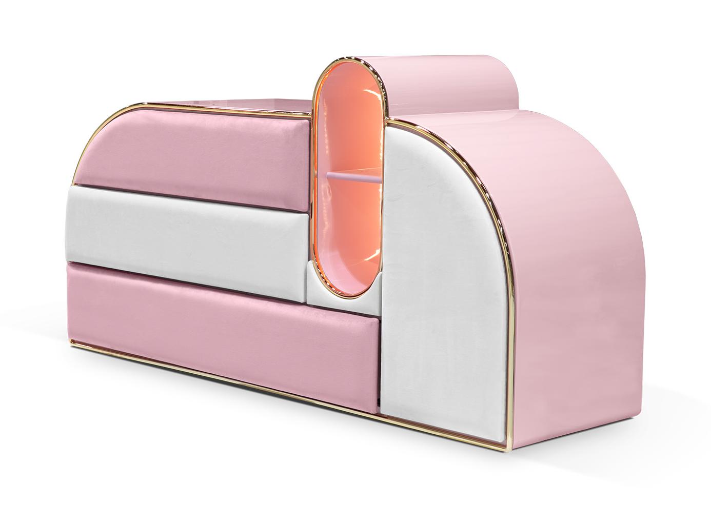 Candy Triple Pink Chest of Drawers