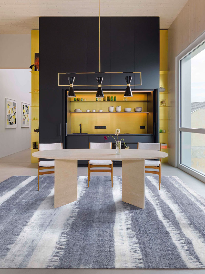 Blue / Grey Handwoven Luxury Rug