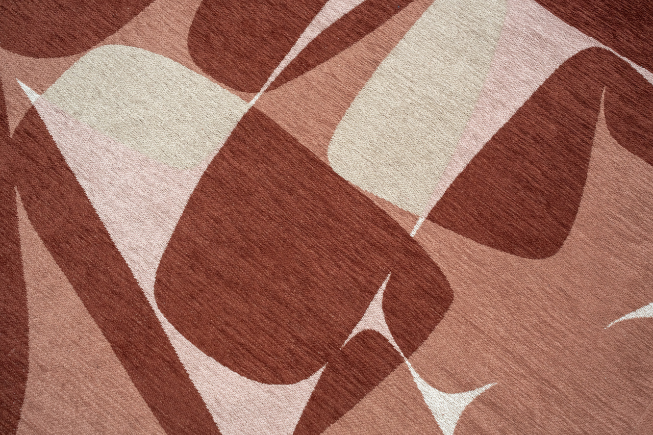 Cherry Mocha Jacquard Wilton Rug