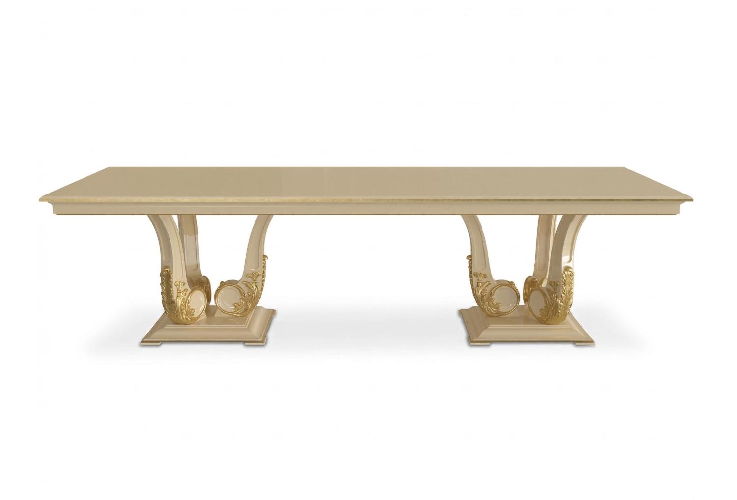 Noblesse Luxury Gold Italian Dining Table