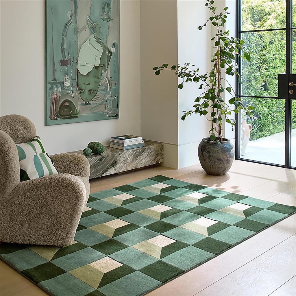Squares Fern Rug | Size: 170 x 240 cm
