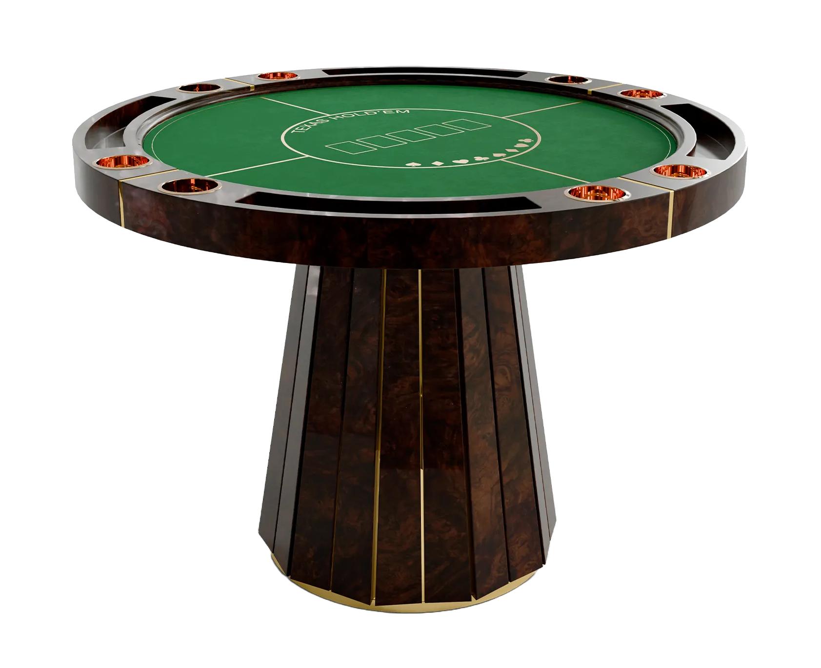 Royal Brown Poker Table