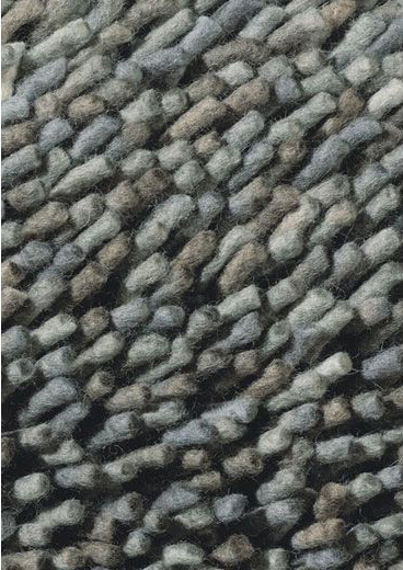 Wool Felt Shag Grey Rug Steel 78904