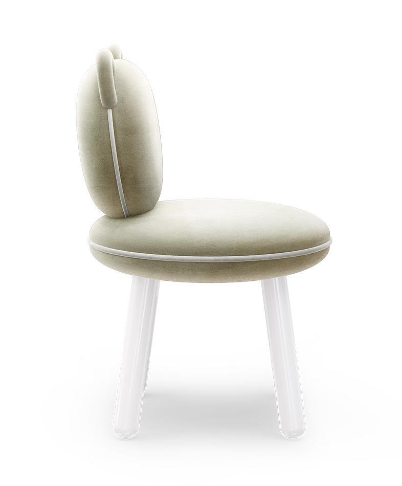 Fluffy Bear Cream Cozy Chair