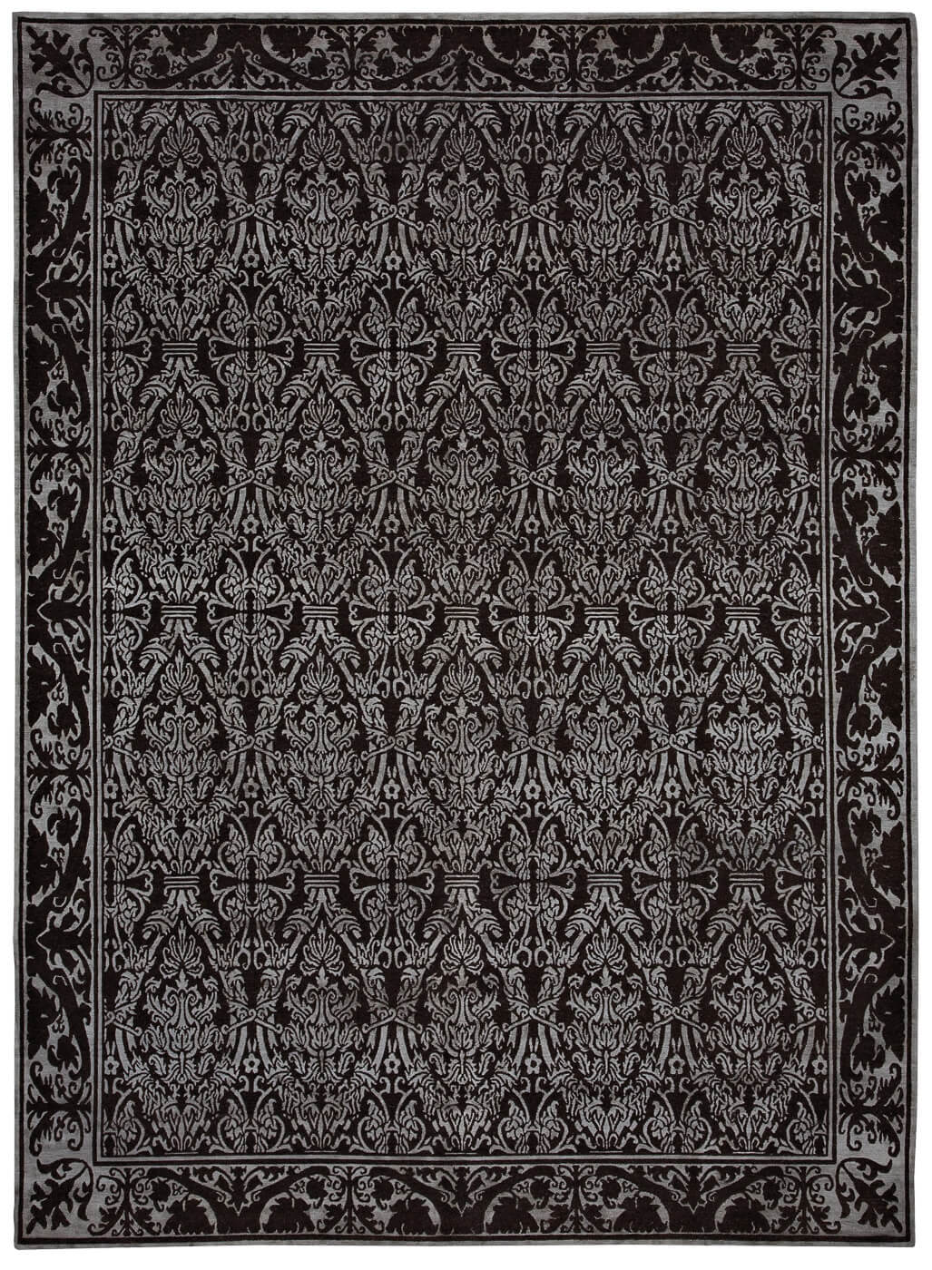 Alcaraz Black Luxury Hand-woven Rug ☞ Size: 300 x 400 cm