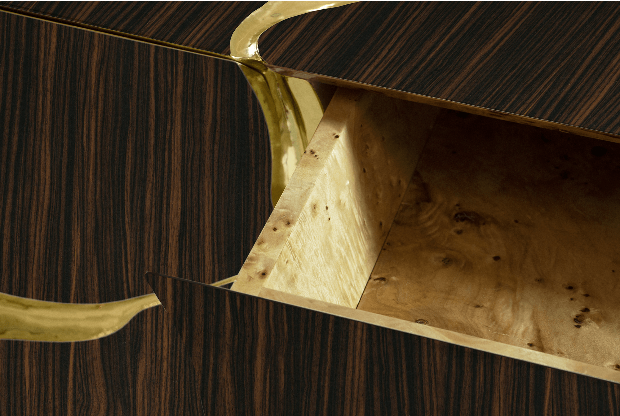 Brown & Gold Luxury Sideboard