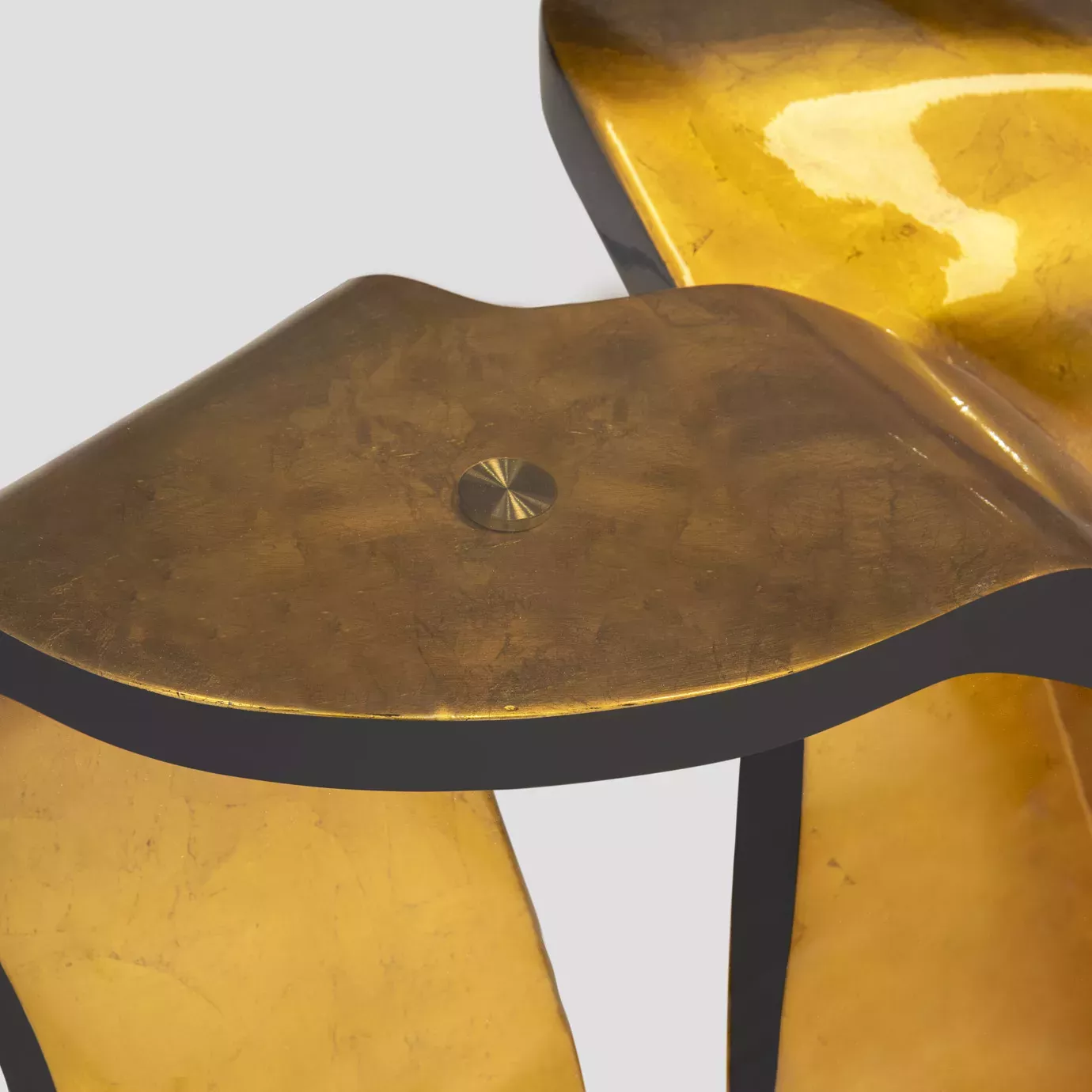 Ribbon Gold Leaf Table
