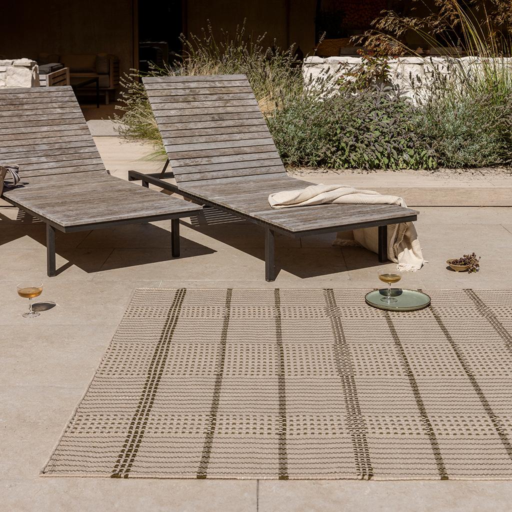 Zona Olive Stitch Fresco Rug