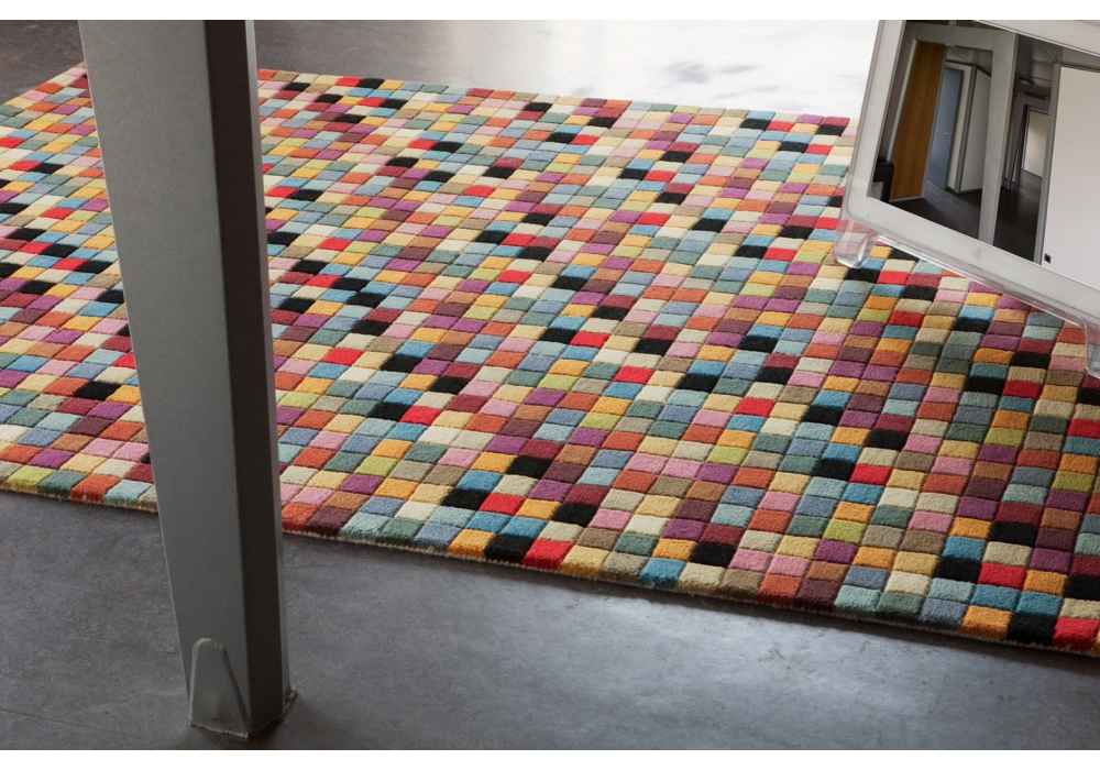Pixel Wool Indian Hand-woven Luxury Rug | Size: 200 x 300 cm