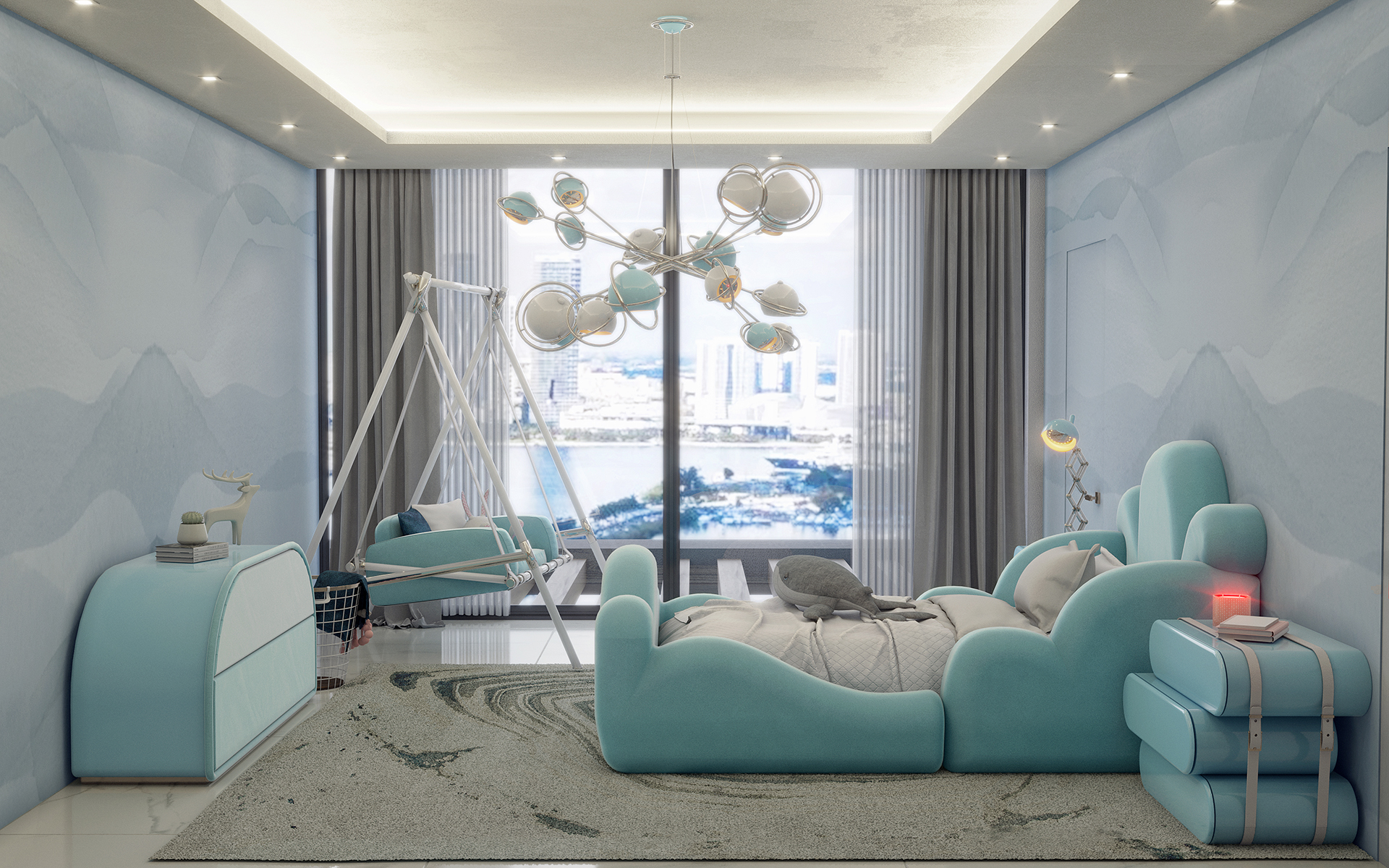Galactic Glow Suspension Lamp - 2