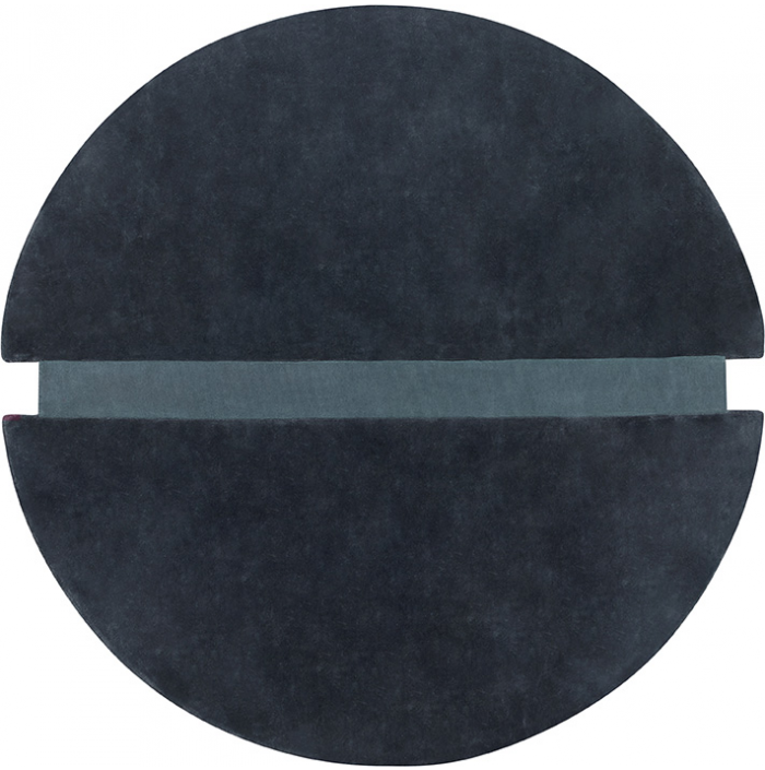 Pop Art Blue / Green Round Luxury Rug | Size: Ø 200 cm
