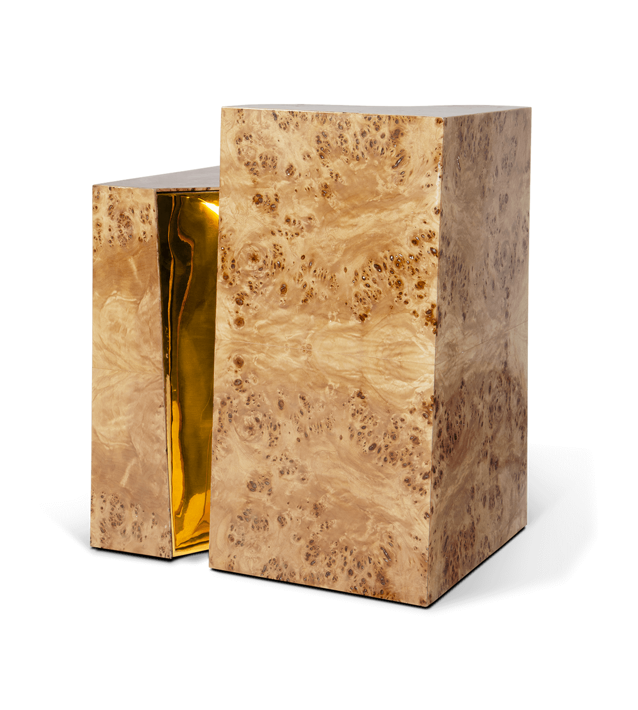 Fissure Poplar Designer Side Table