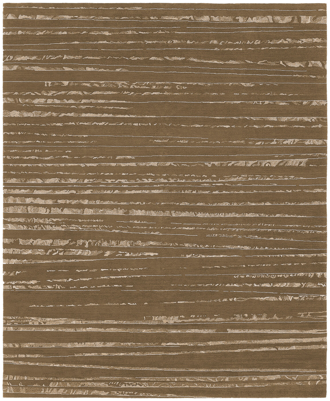 Rauschen Brown Wool / Silk Luxury Rug ☞ Size: 300 x 400 cm