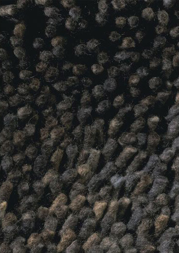 Wool Felt Brown Shag Area Rug Steel 78905
