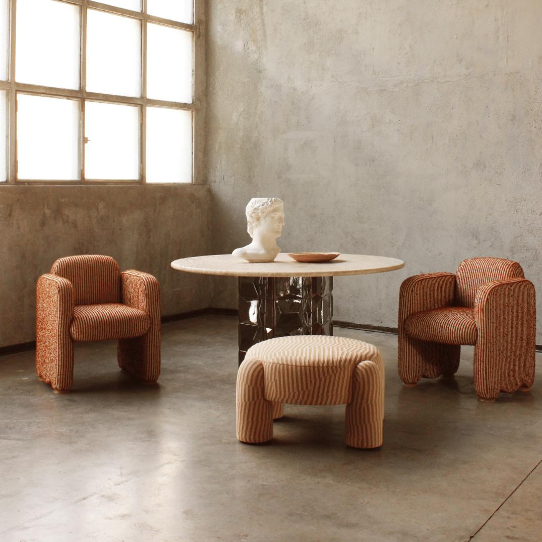 Marlon Round Pouf - 1