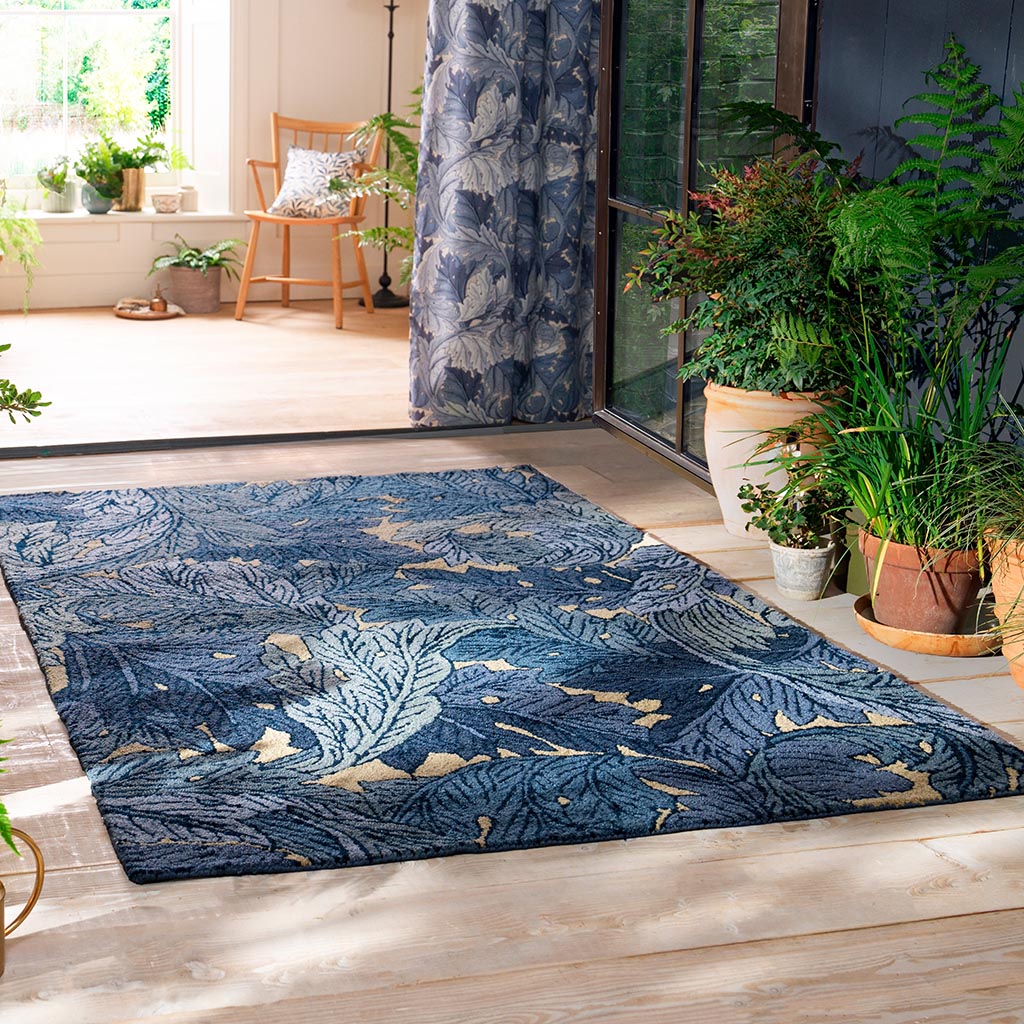 Thistle Indigo Outdoor Rug | Size: 160 x 230 cm