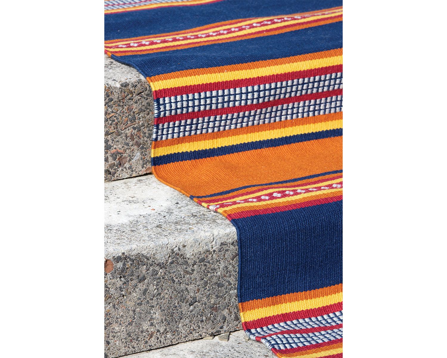 Designer Striped Red Indoor / Outdoor Luxury Rug