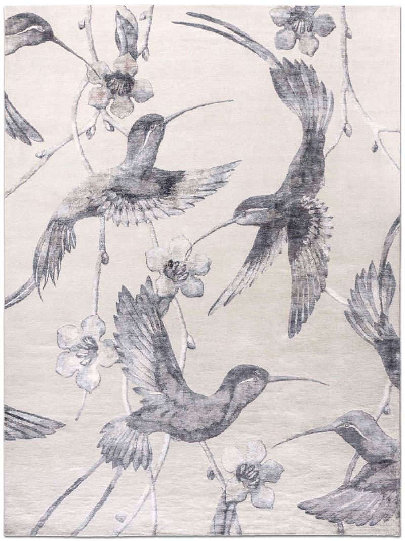 Hummingbirds Handmade Luxury Rug