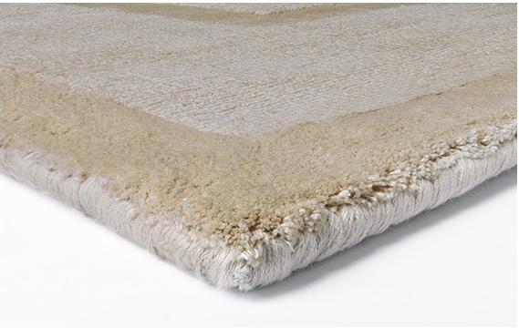 Border Hand-Loomed Beige Rug | Size: 200 x 300 cm