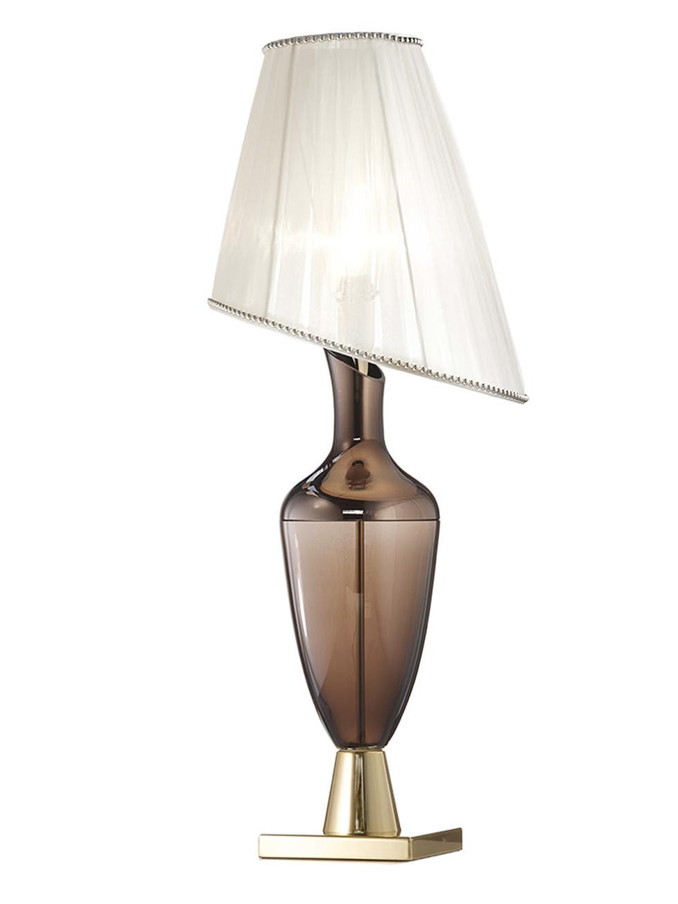Coffee Murano Glass Table Lamp