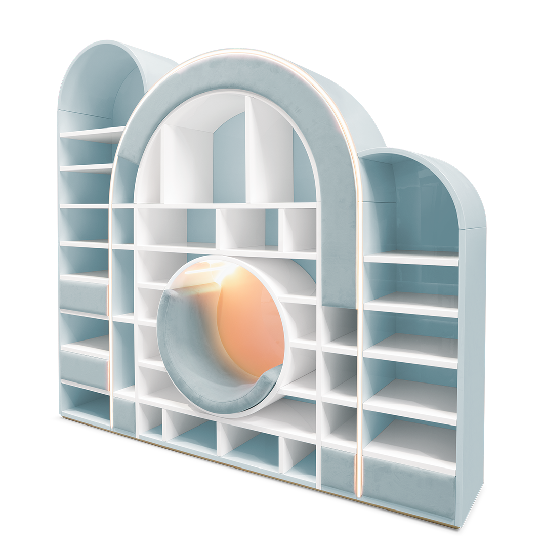 Bubble Gum Blue Bookcase
