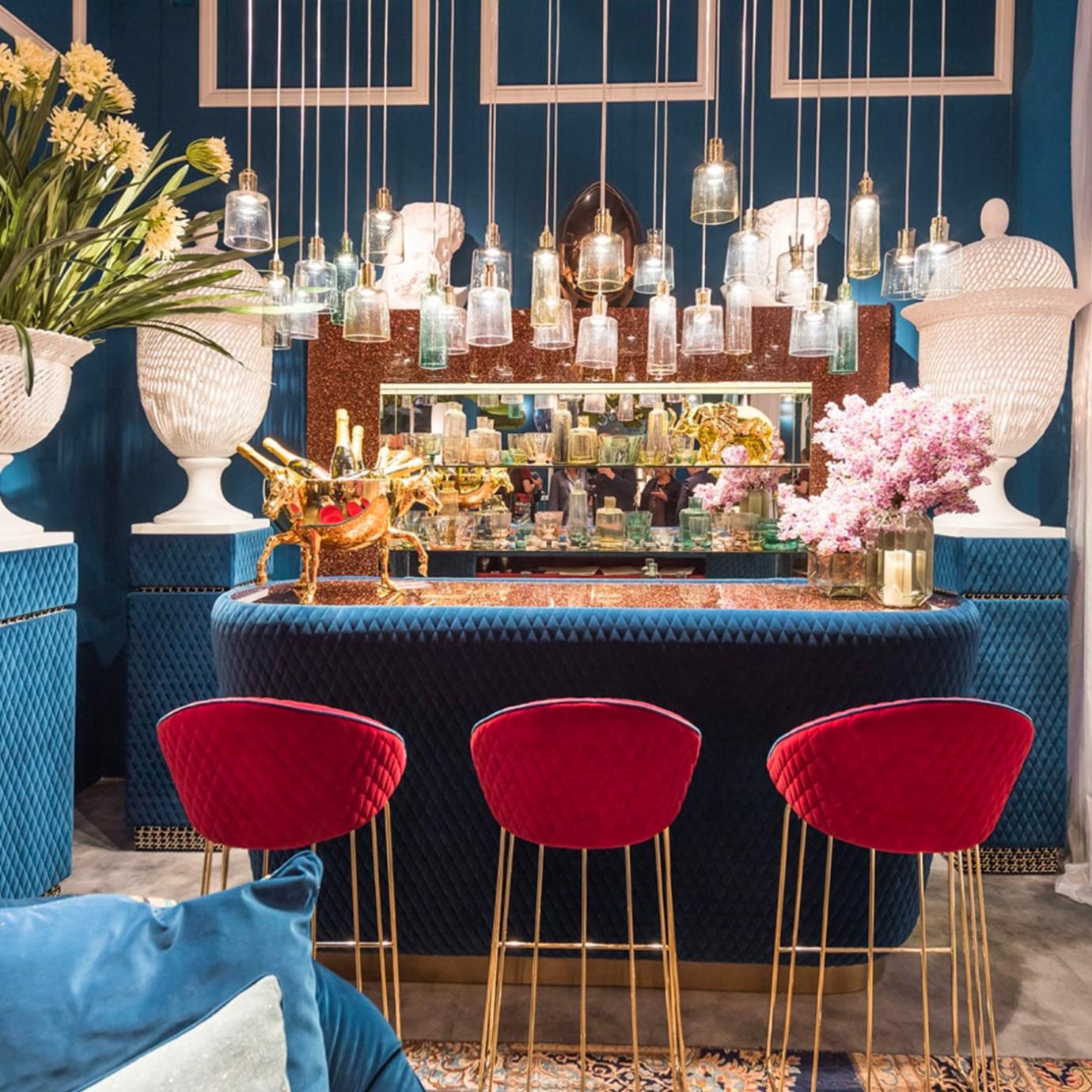 Bay Burgundy Accent Bar Stool
