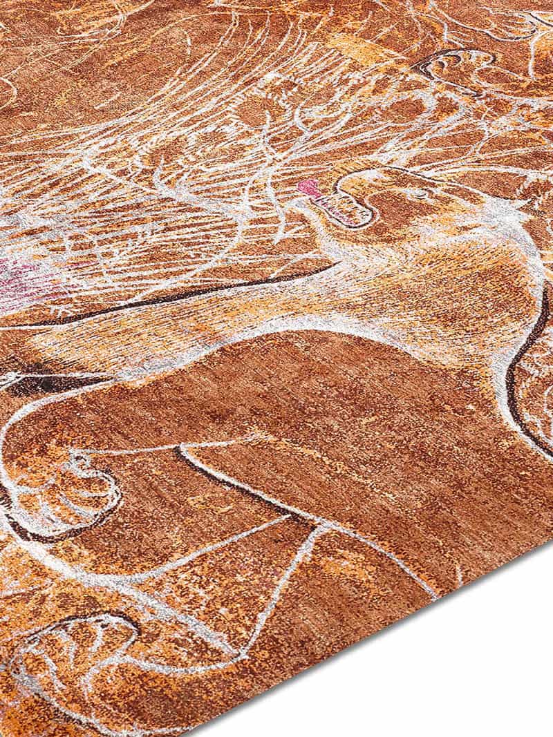Two Lions Hand-Woven Exquisite Rug | Size: 274 x 365 cm