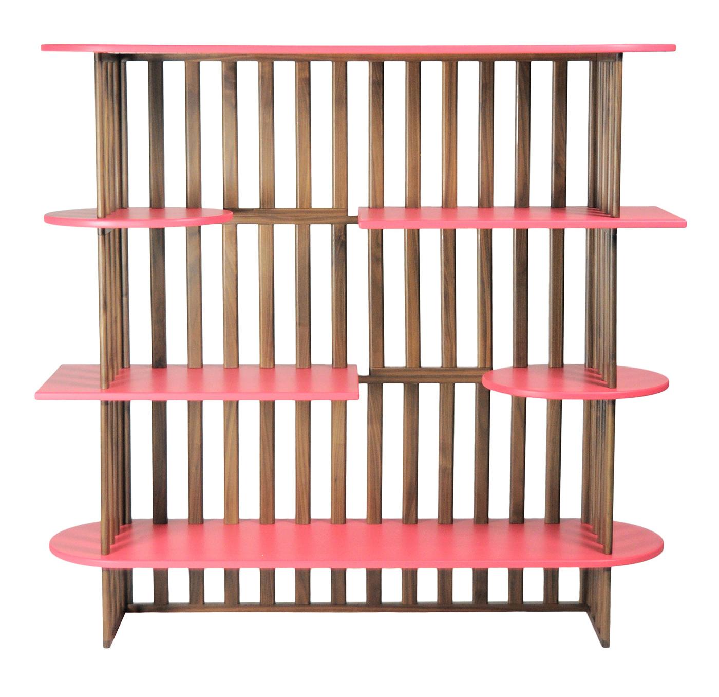 Pink Four-Level Display Shelf