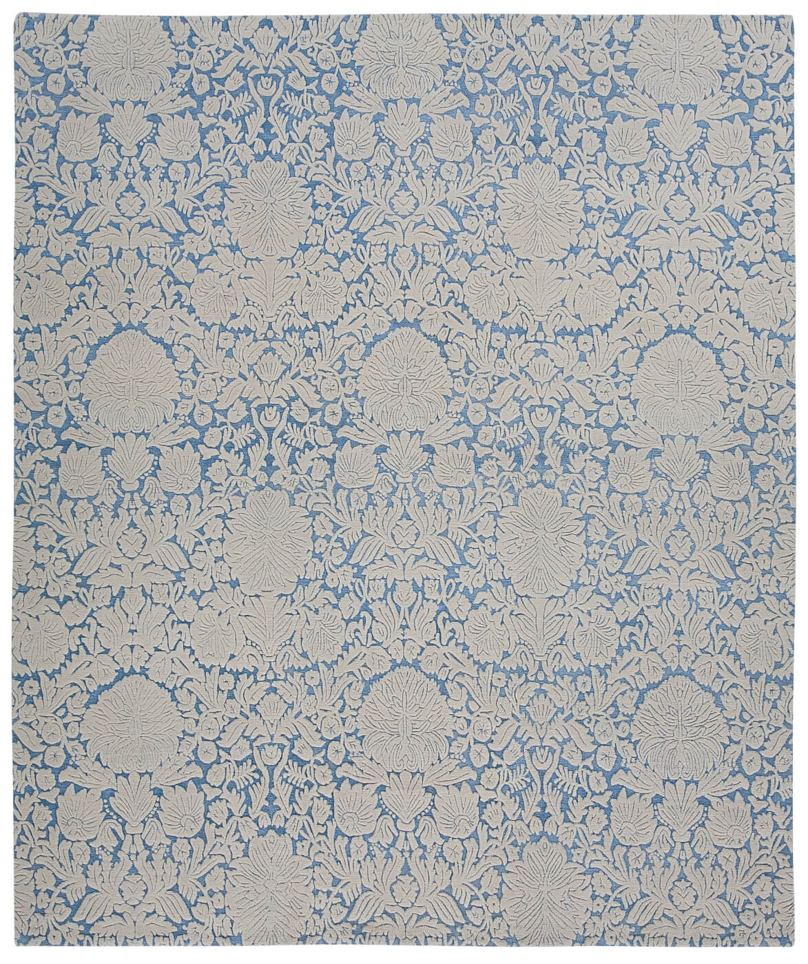 Verona Grey Blue Luxury Hand-woven Rug | Size: 250 x 300 cm