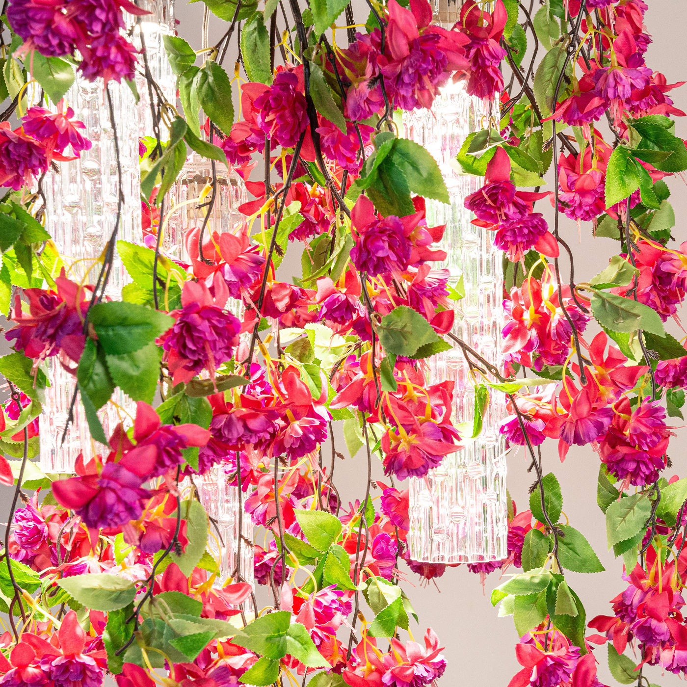 Pink Cascade Large Statement Chandelier