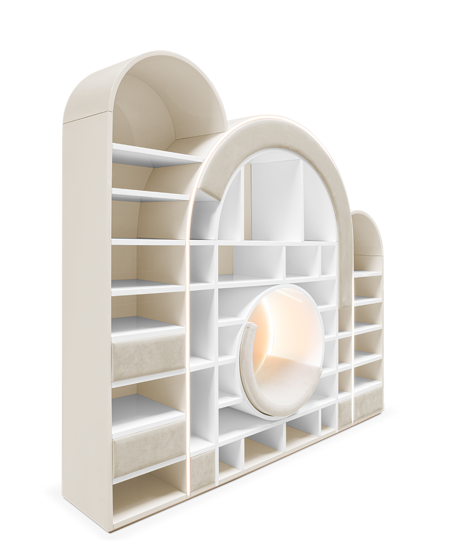 Bubble Gum Beige Bookcase