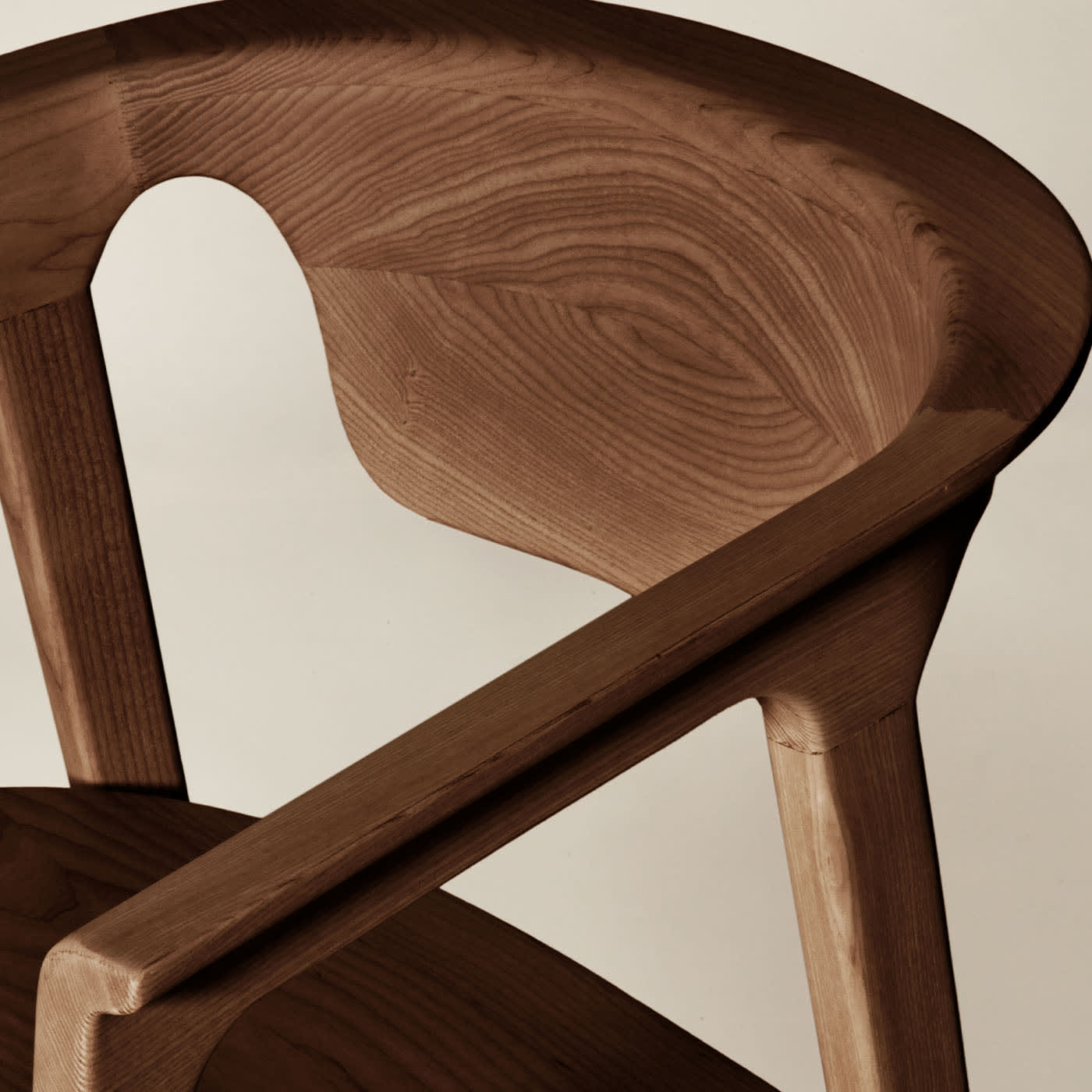 Duna Brown Contemporary Italian Chair